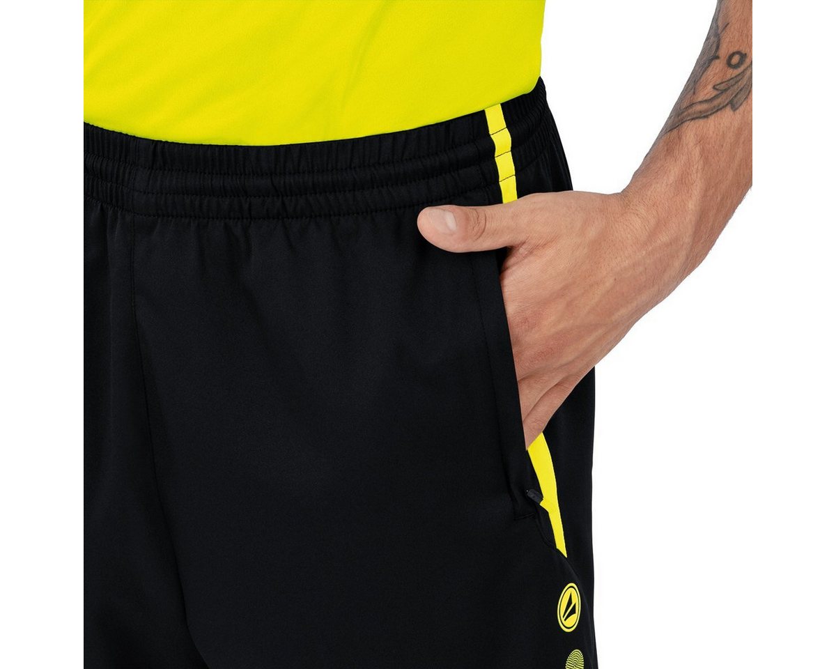 Jako Sporthose Short Competition 2.0 mit Reißverschluss kurz schwarz/neongelb Herren Bild 5