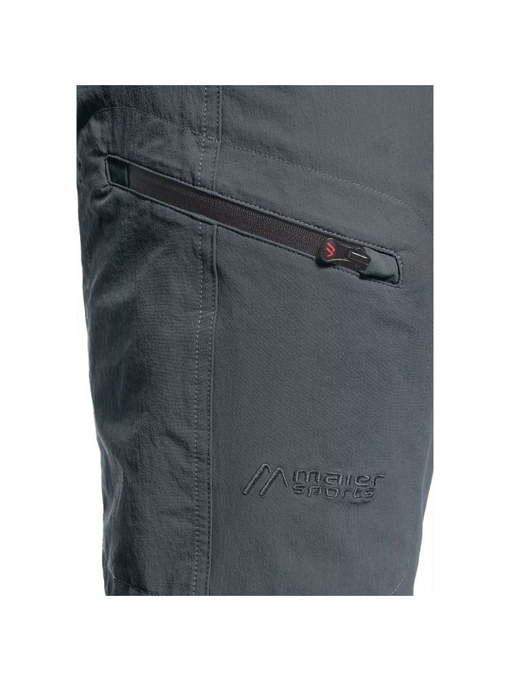 Maier Sports Trekkinghose Wanderhose Bermuda Nil graphitgrau Herren Bild 4