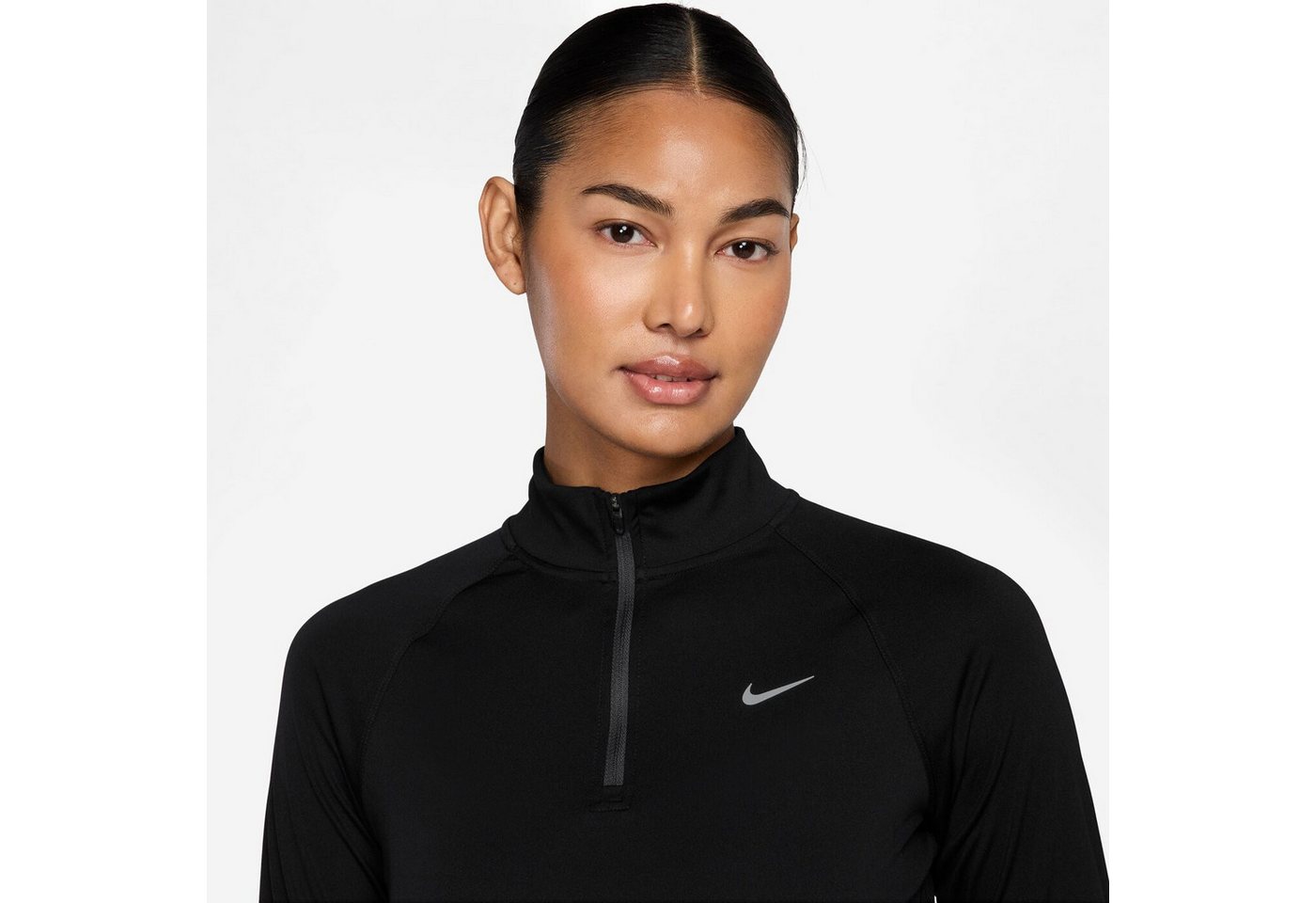 Nike Laufshirt W NK TEMPO DF HZ TP BLACK/REFLECTIVE SILV Bild 5