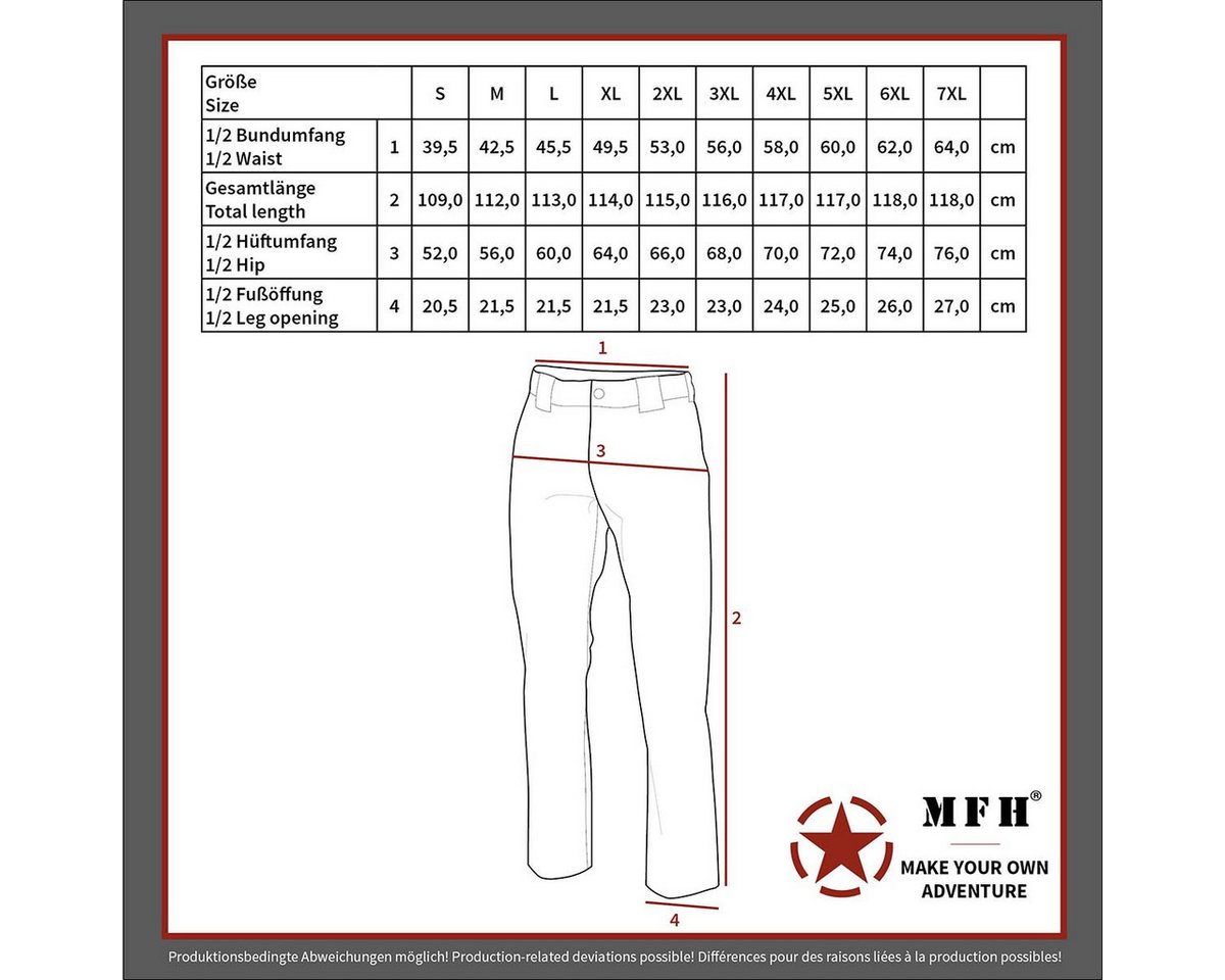 MFHHighDefence Outdoorhose Herren BDU Rangerhose Trooper US Army Feldhose BDU Bild 2