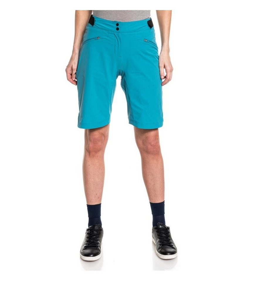 Schöffel Trekkinghose Fahrrad-Wanderhose Trans Canada 4-Wege Stretch kurz blau Damen Bild 4