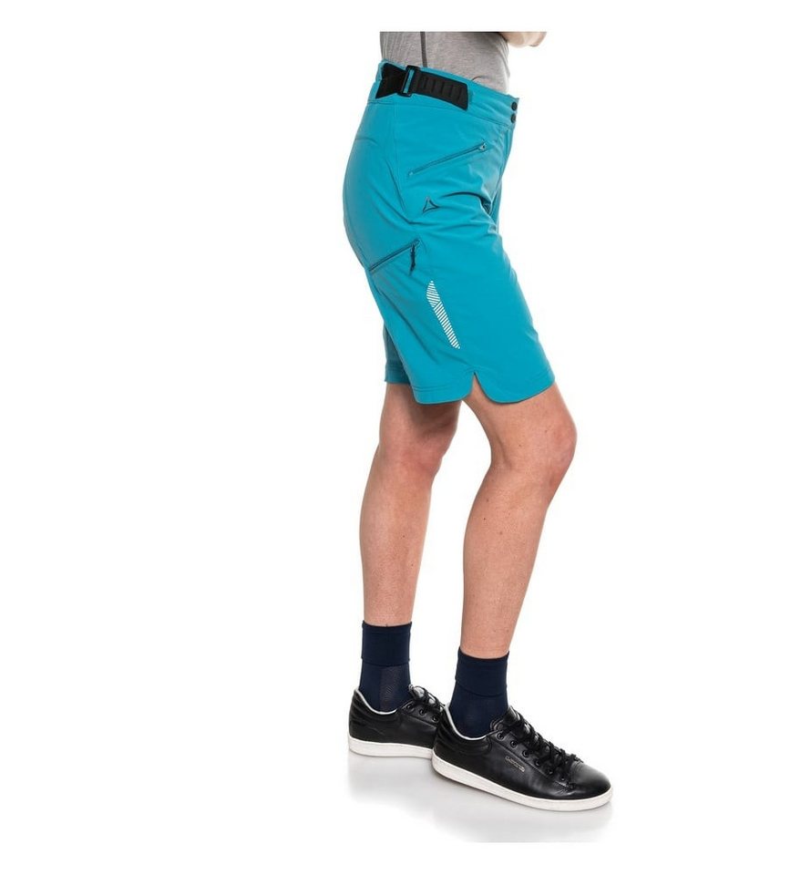 Schöffel Trekkinghose Fahrrad-Wanderhose Trans Canada 4-Wege Stretch kurz blau Damen Bild 5