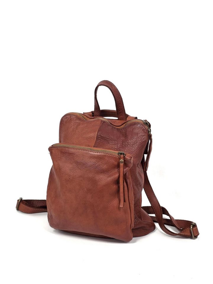 sanumi Cityrucksack aus italienischem Leder, wandelbar, Made in Italy Bild 3