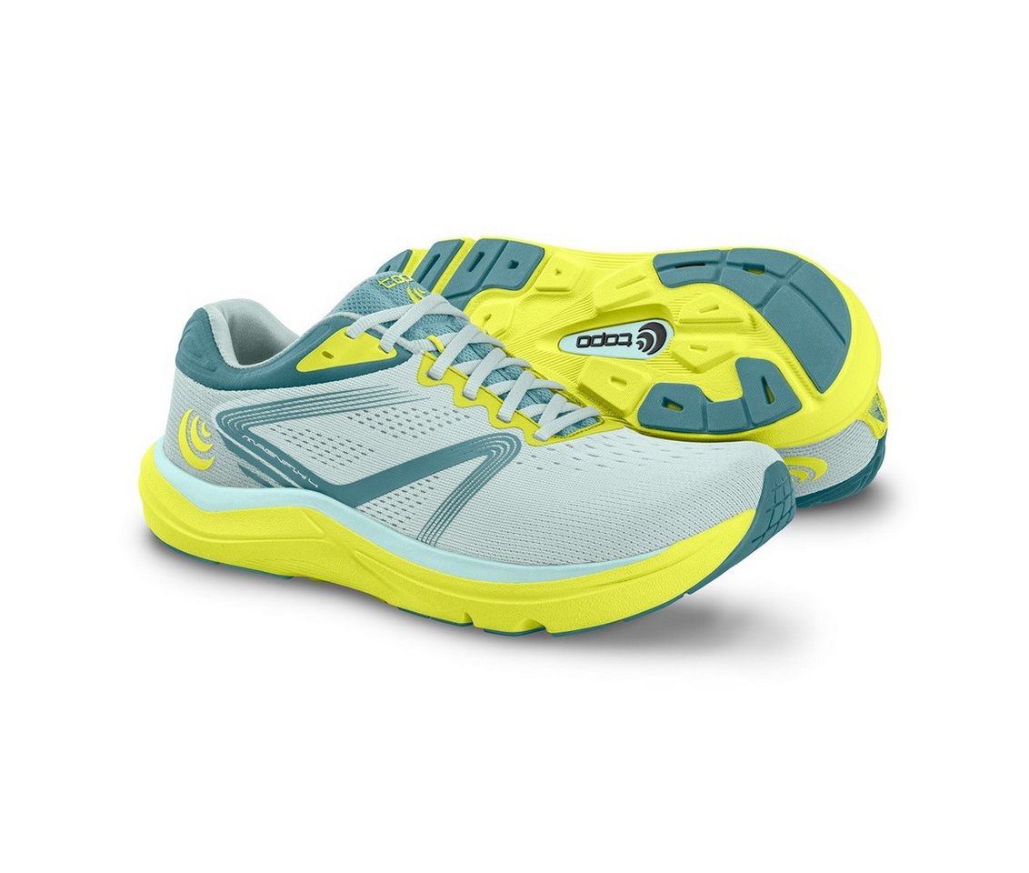 Topo Magnifly 4 (Dämpfung, 0mm Sprengung) blau/lime Damen Laufschuh Bild 2
