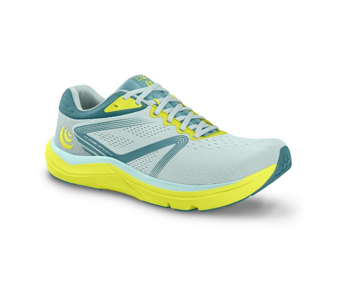 Topo Magnifly 4 (Dämpfung, 0mm Sprengung) blau/lime Damen Laufschuh Bild 4