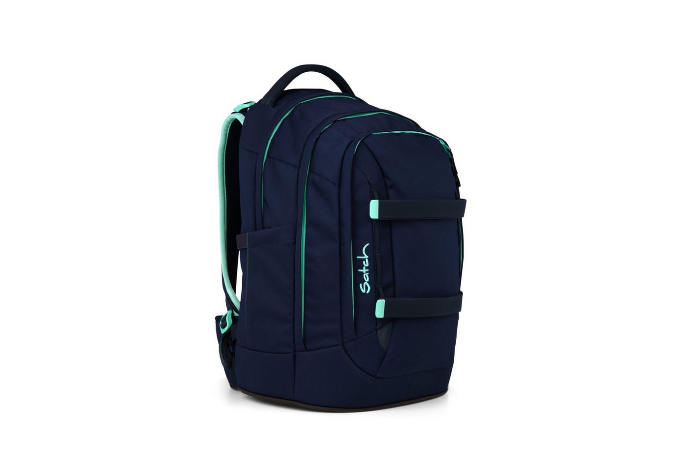 Satch Schulranzen Schulrucksack-Set PACK Ocean Mint 4-teilig (4-teilig), ergonomisch, Your-Size-System, 5 Fächer Bild 2