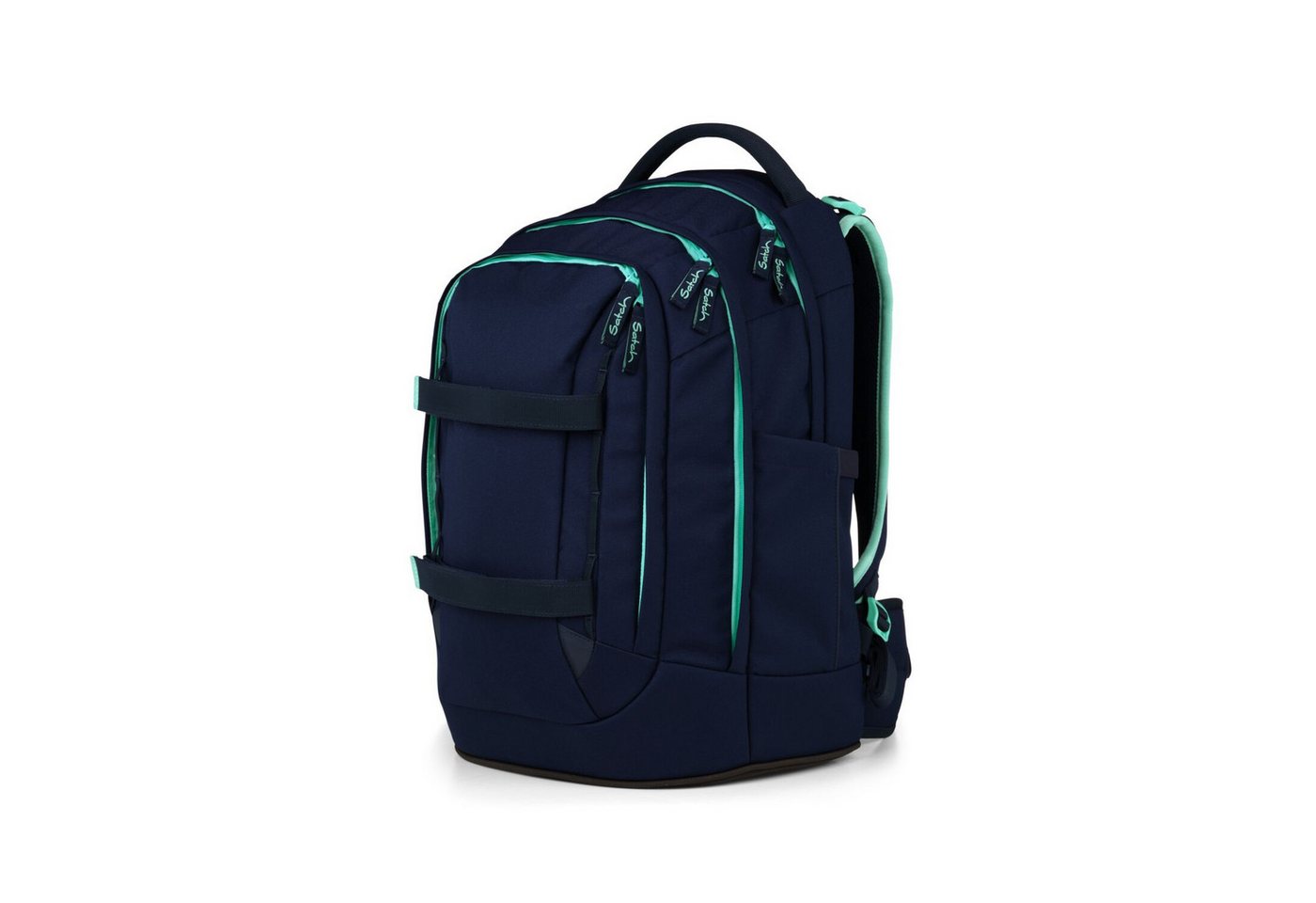 Satch Schulranzen Schulrucksack-Set PACK Ocean Mint 4-teilig (4-teilig), ergonomisch, Your-Size-System, 5 Fächer Bild 4