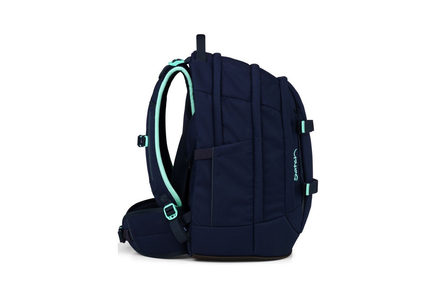 Satch Schulranzen Schulrucksack-Set PACK Ocean Mint 4-teilig (4-teilig), ergonomisch, Your-Size-System, 5 Fächer Bild 5
