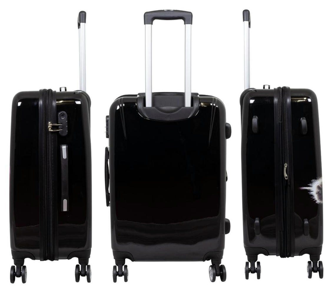 Warenhandel König Hartschalen-Trolley Kätzchen, 4 Rollen, mit Motiv, Dehnfalte (Gr. L und XL), aufrecht rollbar Bild 4