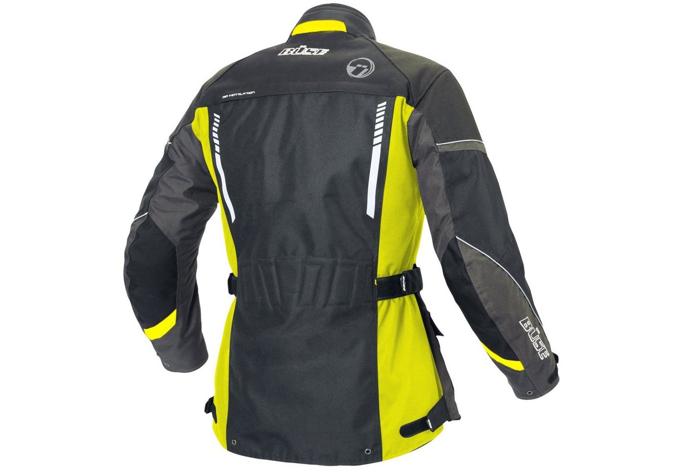 Büse Motorradjacke Büse Torino II Textiljacke schwarz / neongelb Damen 36 motorradjacke für damen