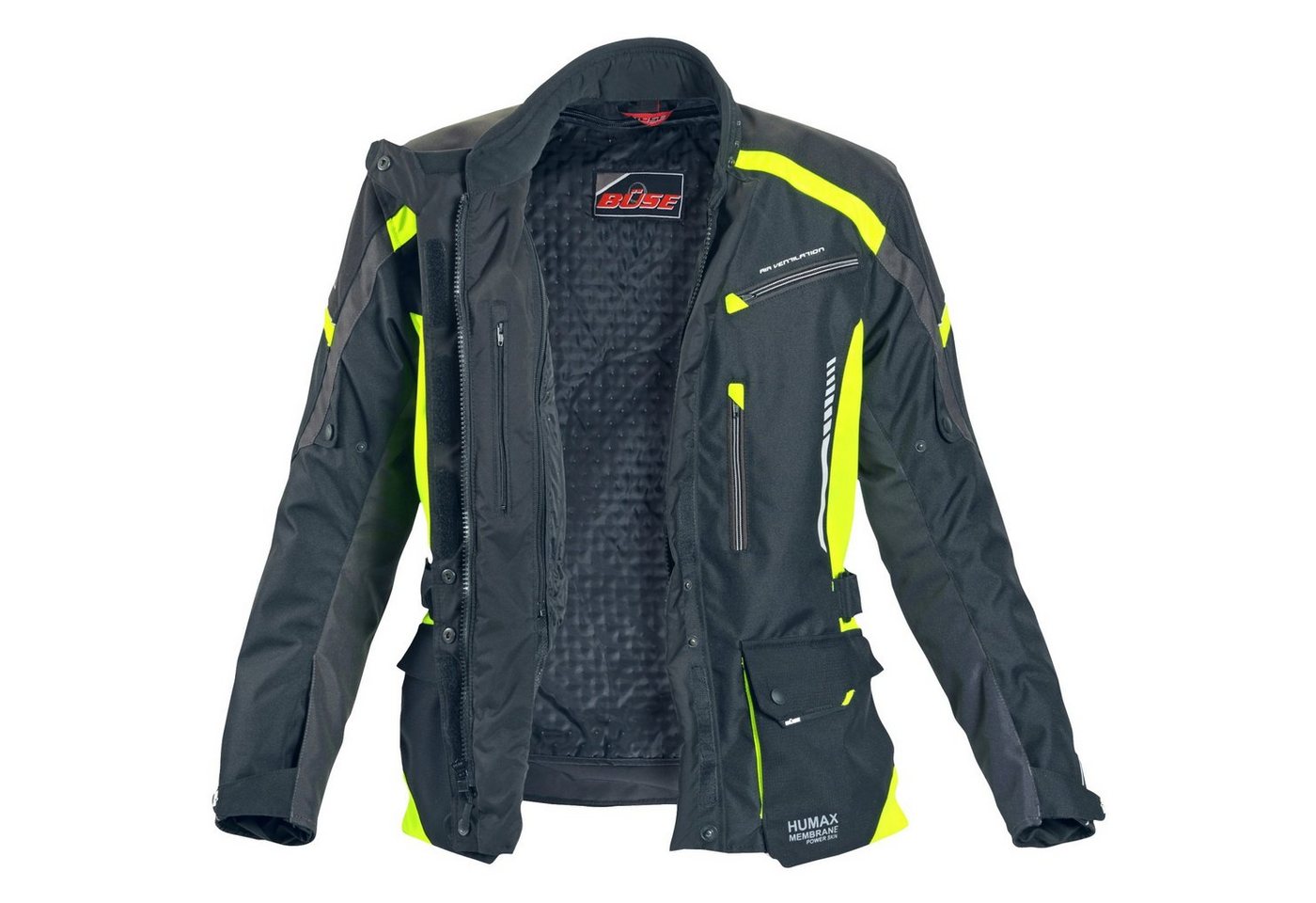 Büse Motorradjacke Büse Torino II Textiljacke schwarz / neongelb Damen 36 motorradjacke für damen Bild 2