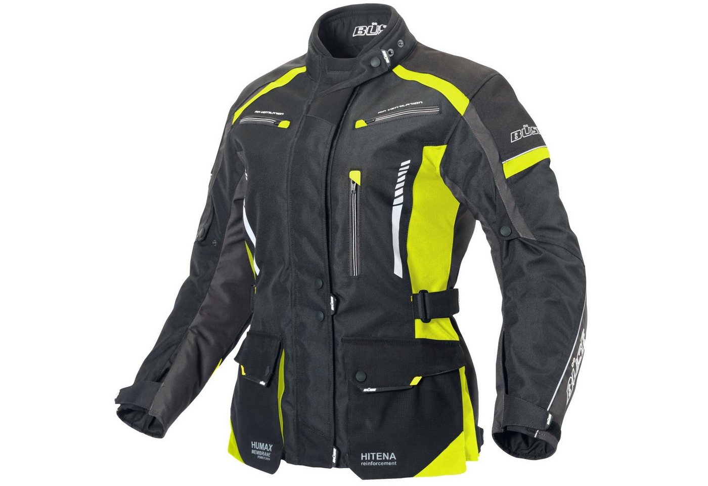 Büse Motorradjacke Büse Torino II Textiljacke schwarz / neongelb Damen 36 motorradjacke für damen Bild 3