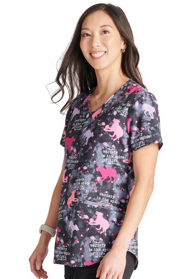 Cherokee Funktionsbluse Bunt bedruckter Damen Kasack "Spice of Life" Kasack mit Motiv Bild 2