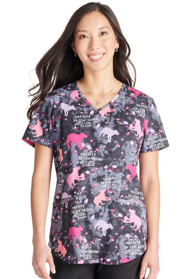 Cherokee Funktionsbluse Bunt bedruckter Damen Kasack "Spice of Life" Kasack mit Motiv Bild 3
