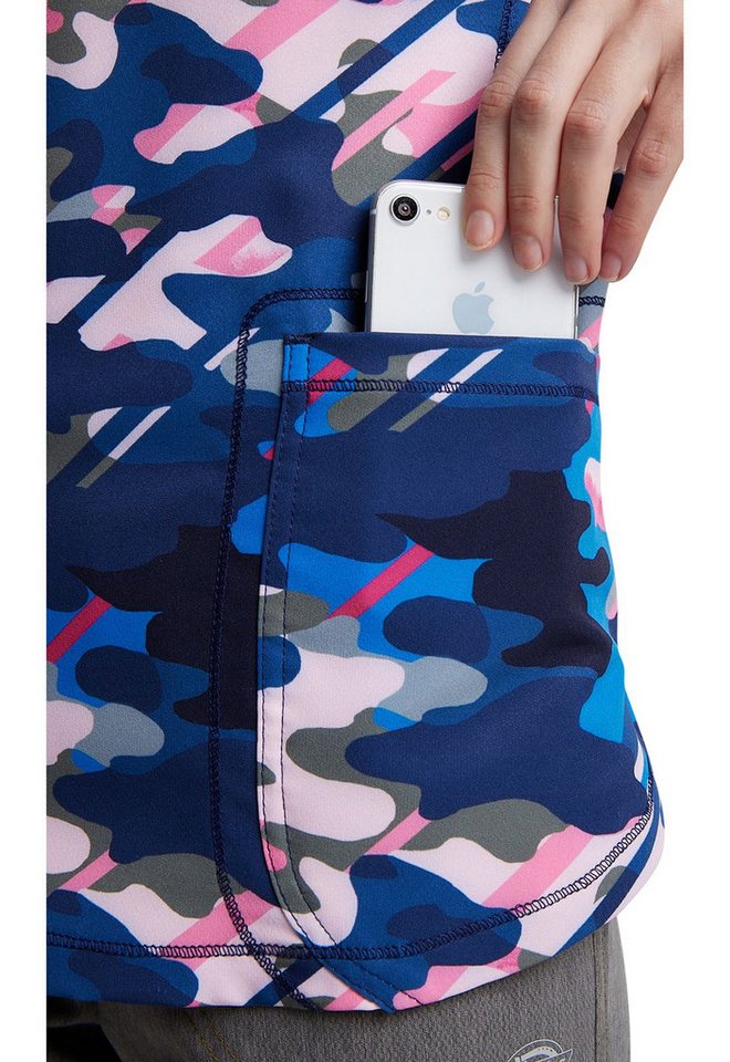 Dickies Funktionsbluse Bunt bedruckter Damen Kasack "Camo Line" Kasack mit Motiv Bild 4
