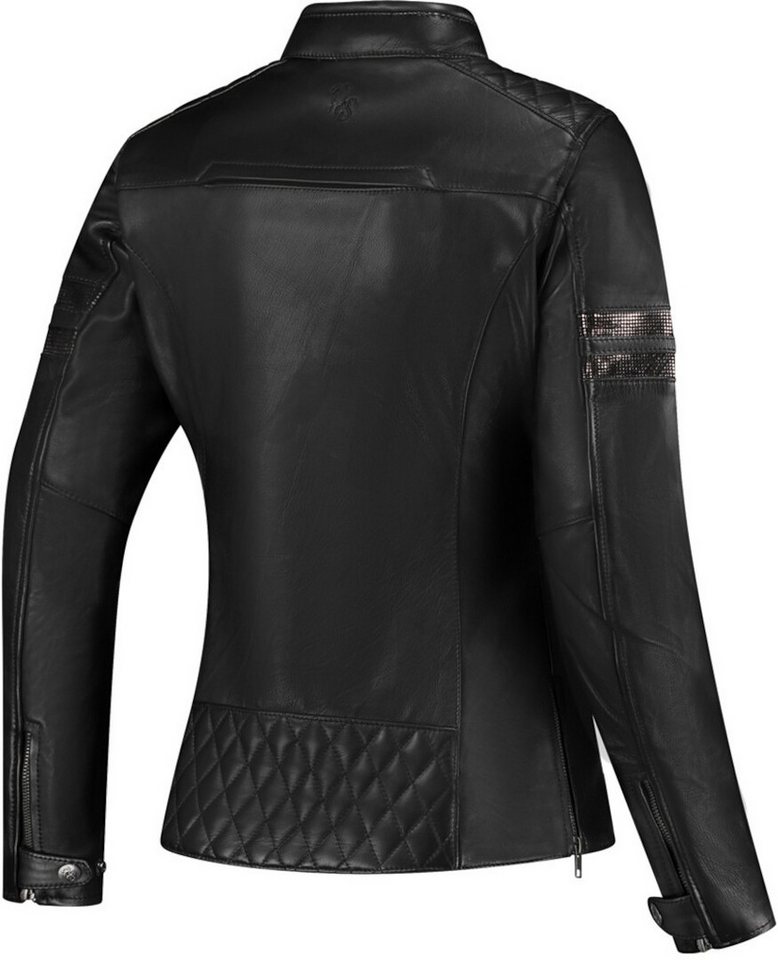 Rusty Stitches Motorradjacke Joyce V2 Damen Motorrad Lederjacke protektoren herausnehmbares reißverschluss Bild 2