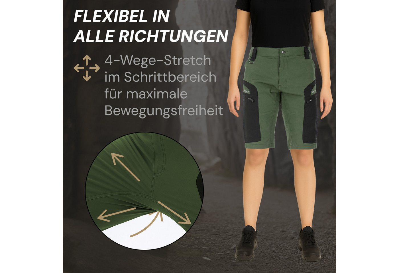 PUMA Workwear Outdoorhose PUMA WORKWEAR PRO ONE Adventure Damen Shorts Bild 4