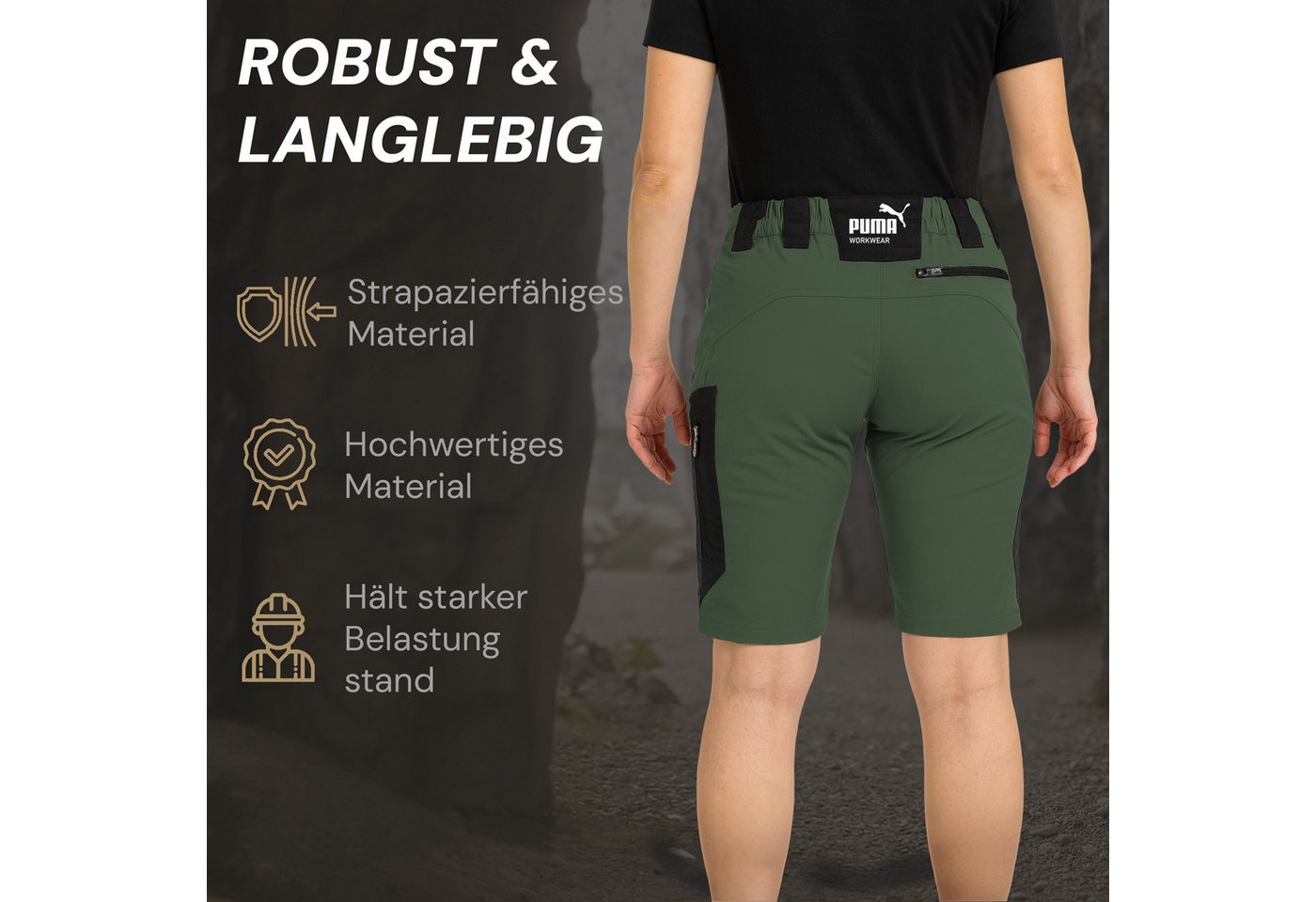 PUMA Workwear Outdoorhose PUMA WORKWEAR PRO ONE Adventure Damen Shorts Bild 5