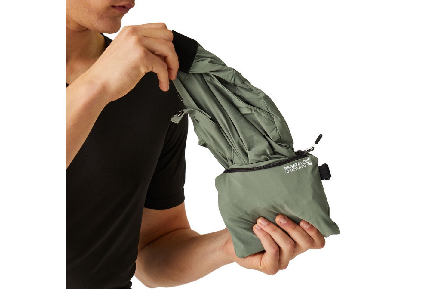 Regatta Trekkinghose Wanderhose Travel Light (wasserabweisend und schnelltrocknend) kurz Bild 5