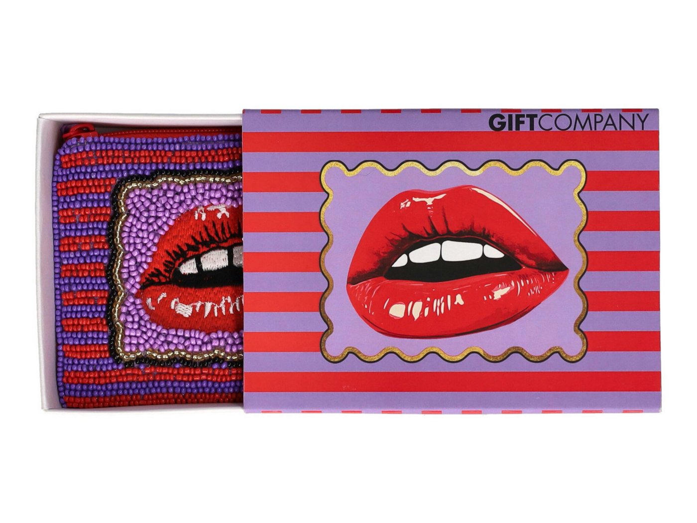 Giftcompany Kosmetiktasche Elodie Kosmetiktasche XS Lippen rot/lila 12cm Bild 2