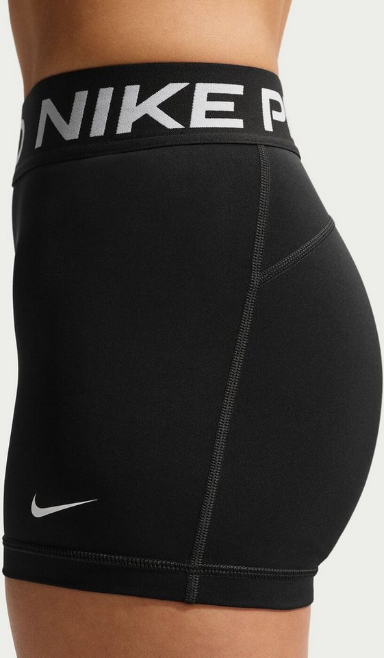 Nike Funktionstights W NP DF 365 MR 3IN SHORT USM SCHWARZ/SILBER Bild 2