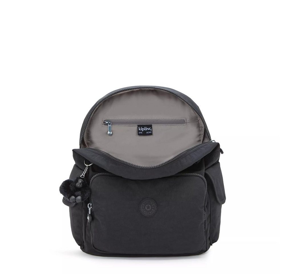 KIPLING Cityrucksack CITY PACK M, Mittelgroßer Rucksack, Black Noir (schwarz), 16L, Damenrucksack Bild 4