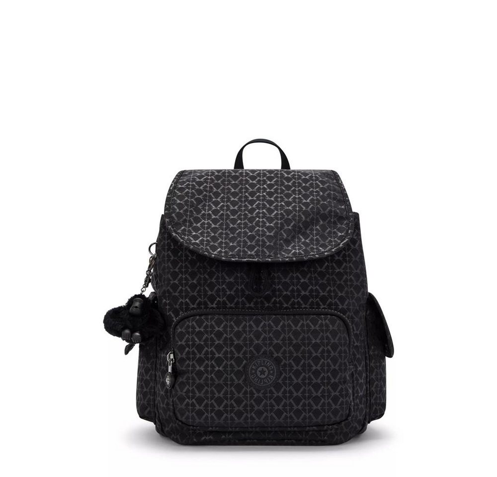 KIPLING Cityrucksack CITY PACK S, kleiner Rucksack, Signature Emb (schwarz), Damenrucksack Bild 3