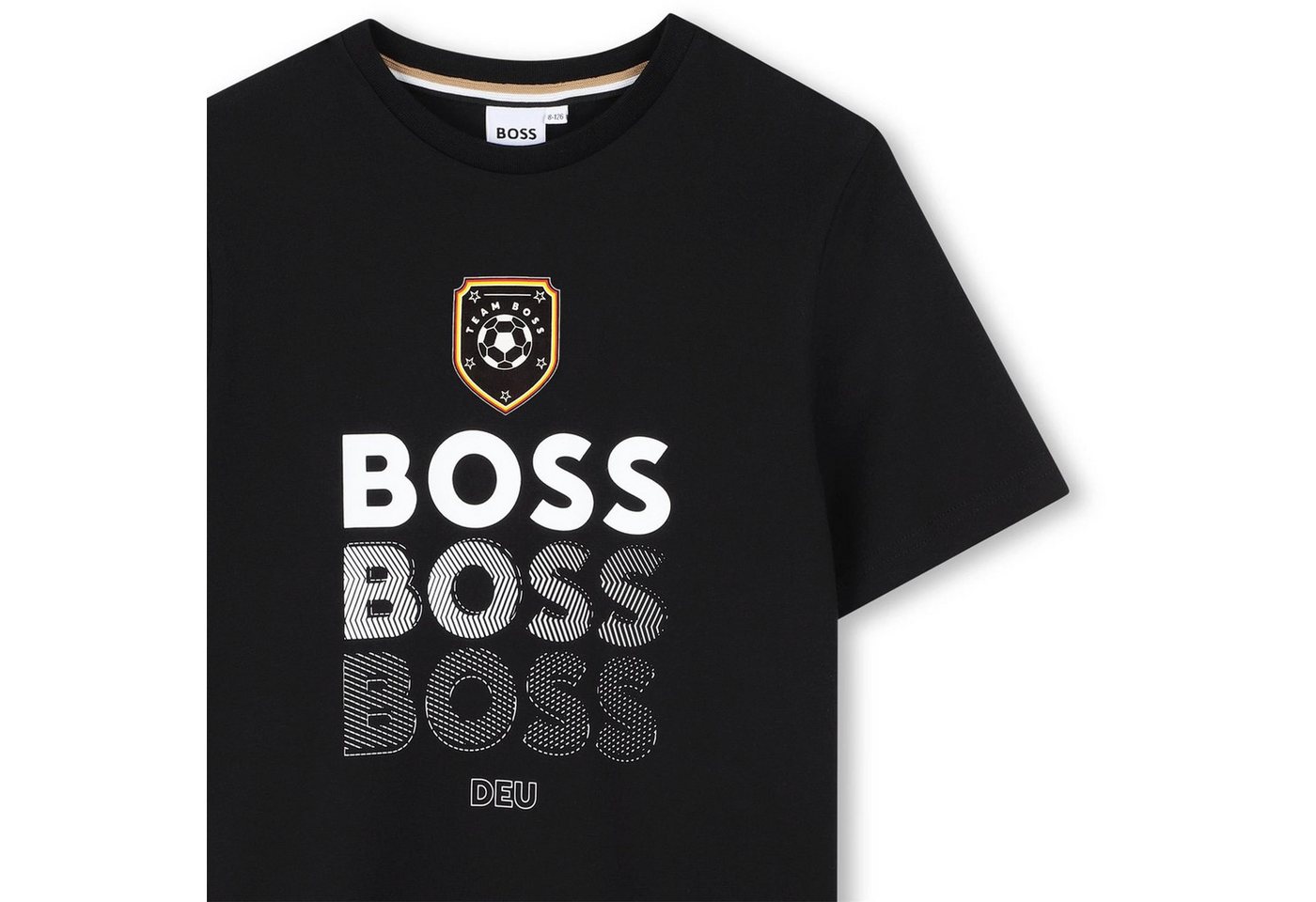 Boss Kidswear Fußballtrikot BOSS Deutschland Trikot T-Shirt Schwarz Kids und Teenager