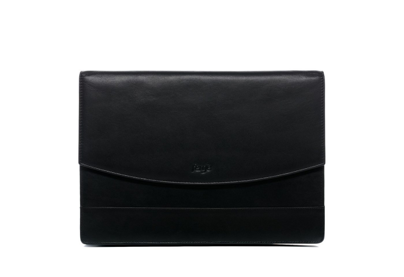 FERGÉ Businesstasche echt Leder Organizer groß Ledertasche schwarz-A4 TODD, Schreibmappe Echtleder für Damen & Herren, Kofferorganizer schwarz Bild 2