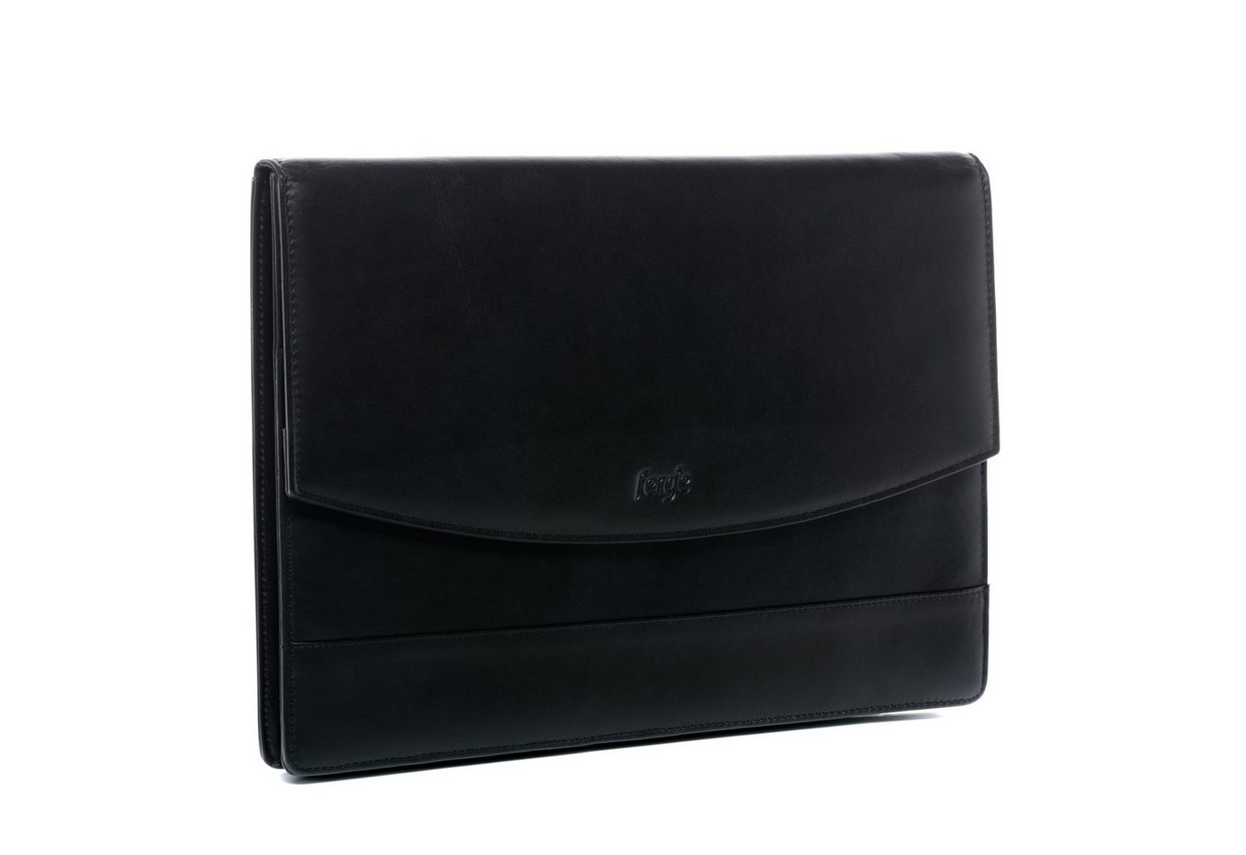 FERGÉ Businesstasche echt Leder Organizer groß Ledertasche schwarz-A4 TODD, Schreibmappe Echtleder für Damen & Herren, Kofferorganizer schwarz Bild 5