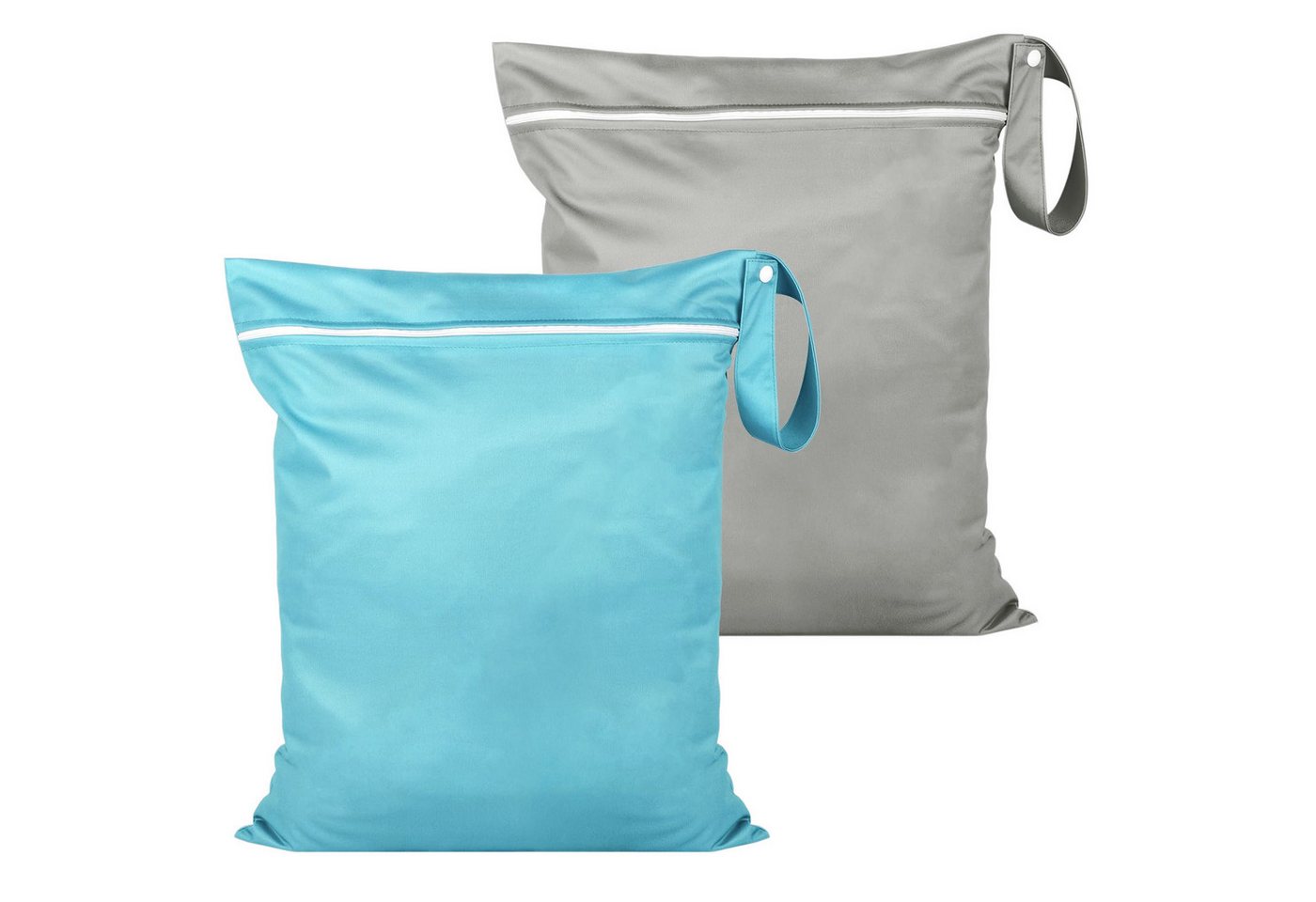 FOUORTUNATE-BEE Wickeltasche 2er Set Wasserdichte Nasstaschen 40x30 cm mit Reißverschluss, Für Reise, Schwimmbad, Windeln, Badebekleidung und Wäsche Bild 3