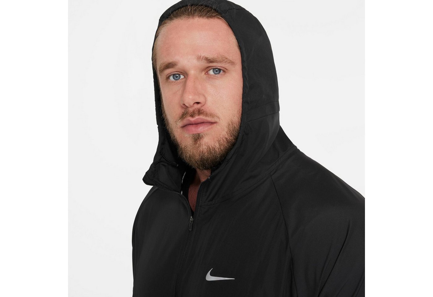 Nike Laufshirt M NK RPL MILER JKT BLACK/BLACK/REFLECTIVE SIL Bild 2