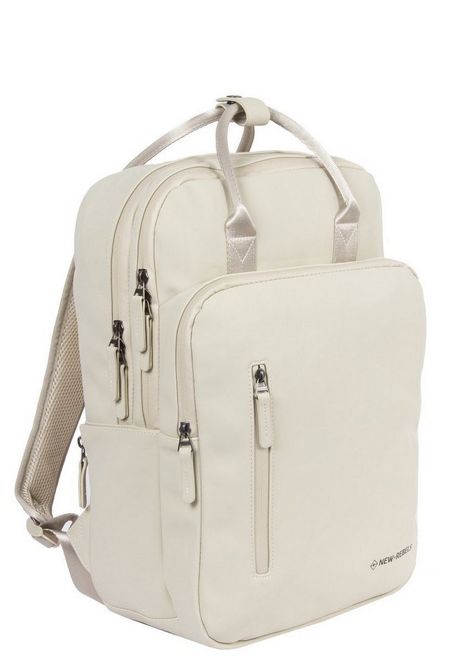 NEW REBELS Rucksack Notebookrucksack Milwaukee, wasserabweisend, Laptopfach, viele Fächer, spritzwassergeschütze Reißverschlüsse Bild 4