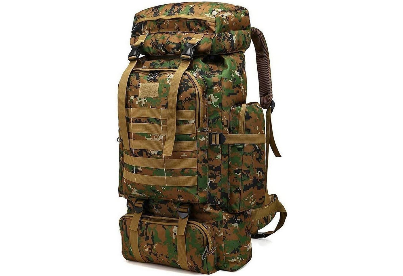 LuxusKollektion Wanderrucksack Rucksack 60L 80L Wasserdicht Wanderrucksack Herren Jungle Camouflage Bild 3
