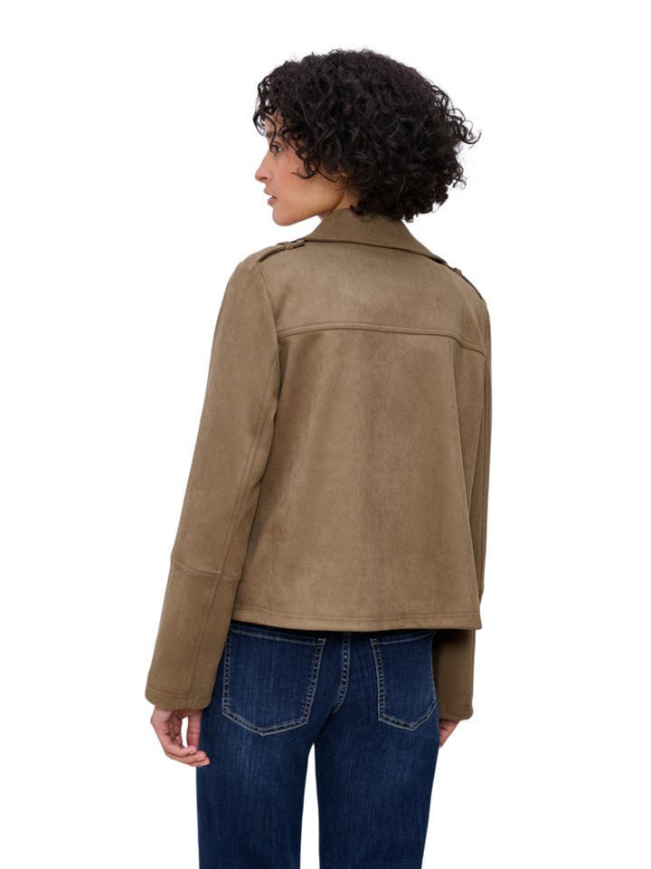 STREET ONE Outdoorjacke braun,Outdoor,Polyester,Unifarben,Reverskragen,Lang,Regular Fit