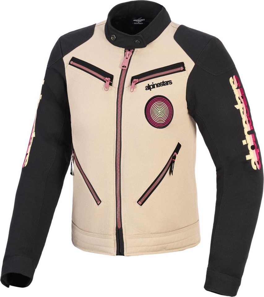 Alpinestars Motorradjacke Stella Grace Damen Motorrad Textiljacke Airbag vorbereitet,Ellenbogenprotektoren enthalten,Schulterprotek
