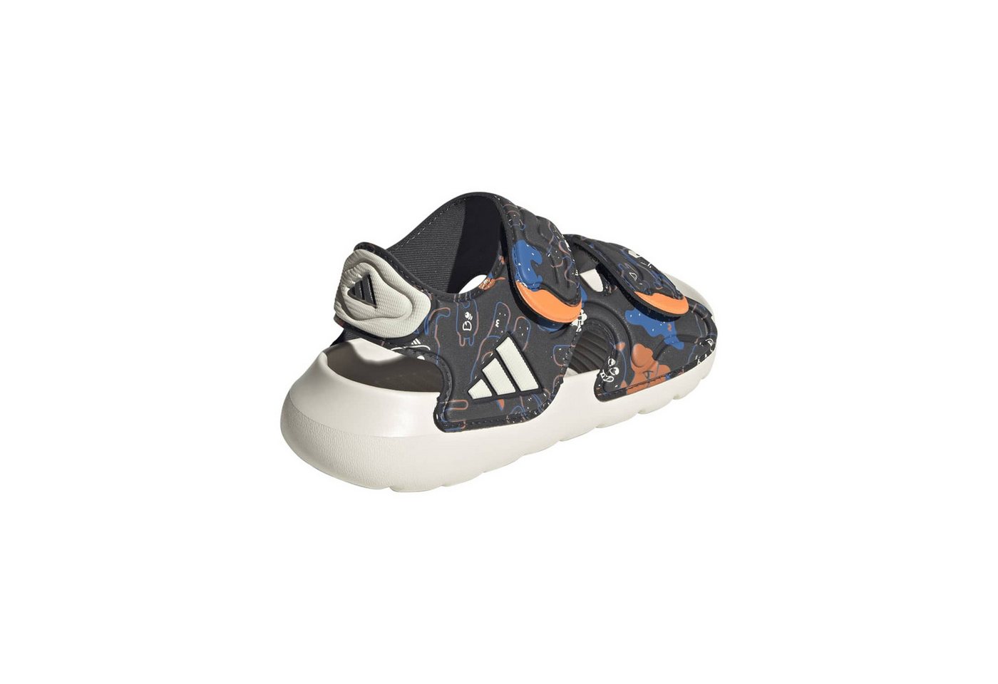 adidas Performance Sandale Altaswim 3 (Klettverschluss) dunkelgrau/bunt Kinder Badeschuh Bild 2