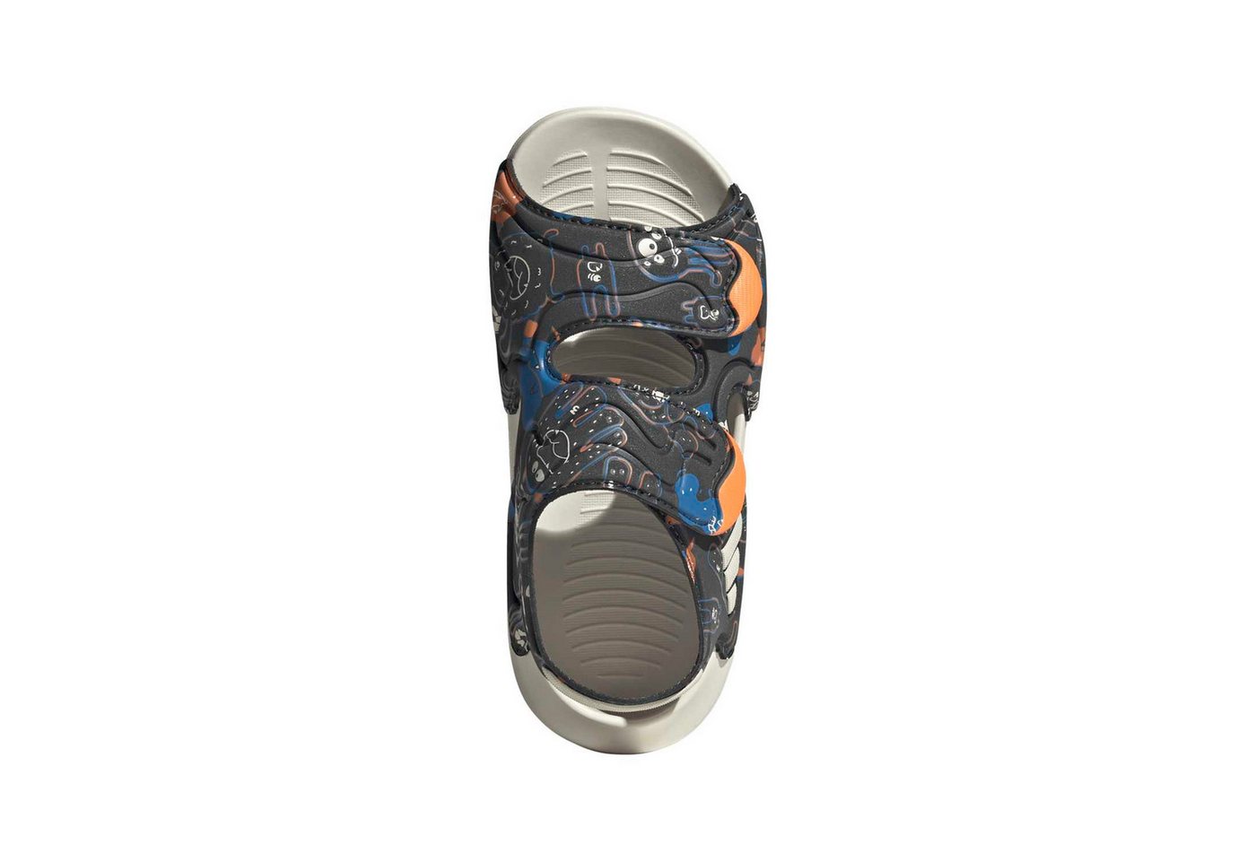 adidas Performance Sandale Altaswim 3 (Klettverschluss) dunkelgrau/bunt Kinder Badeschuh Bild 4