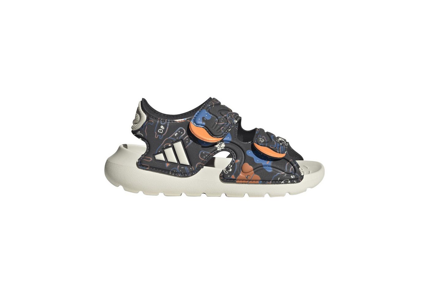 adidas Performance Sandale Altaswim 3 (Klettverschluss) dunkelgrau/bunt Kinder Badeschuh Bild 5