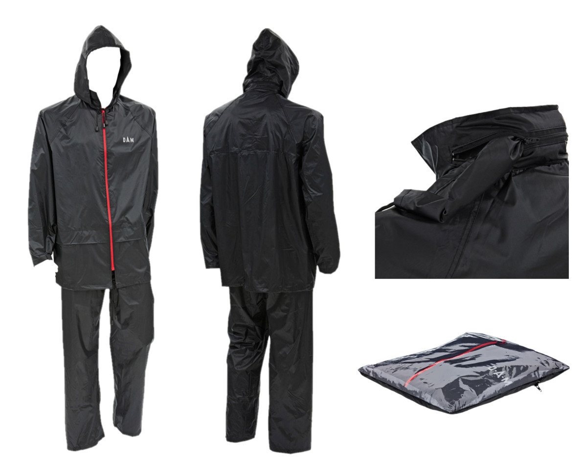 DAM Fishing Regenanzug Protec Rainsuit Leichter 2 teiliger Regenanzug wasserdicht Gr. M - XXL, 100% wasserdicht mit getapten Nähten Bild 3
