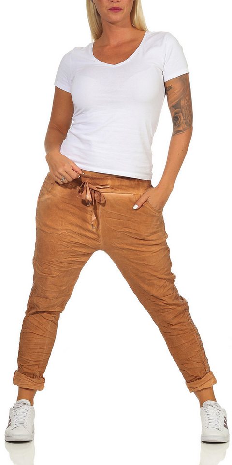 CLEO STYLE Jogger Pants Damen Jogginghose 560 Rost Bild 2
