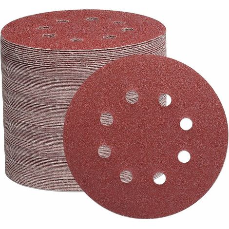 Schleifscheibe, 125 Mm Schleifscheiben Für Exzenterschleifer, (körnung 40/60/100/150/240/320/600), (105 Stück)