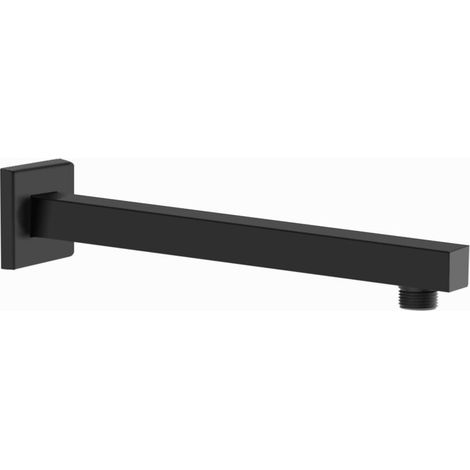 Duscharm, Wandmontierter Duscharm, Quadratische Duschverlängerung Aus Edelstahl 201, Verlängerung Für Regenduschkopf, (schwarz 40 Mm)