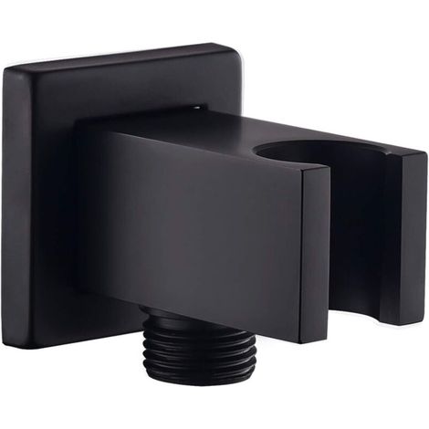 Duschhalter Aus Kupfer Mit Duschschlauchanschluss Für Handbrause (schwarz)