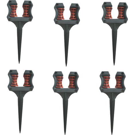 Set Mit 6 Gartenschlauchführungen, Gartenschlauchhalter, Rasenschlauchhalter, Schlauchhalter Mit Erdspieß Zum Schutz Von Gartenpflanzen, Höfen Und Blumenbeeten