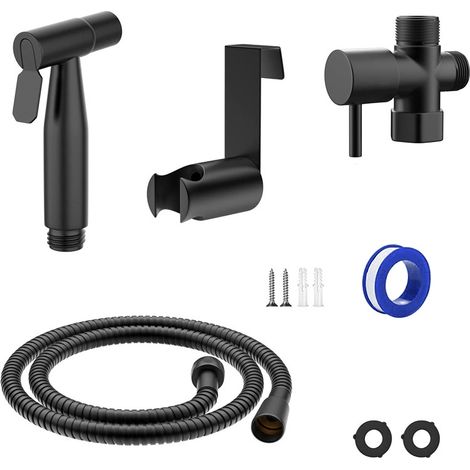 Wc-bidet-sprühset Mit Thermostatmischer Und Handbrause Für Die Intimhygiene, Verbrühungssicheres, Verchromtes Messing.