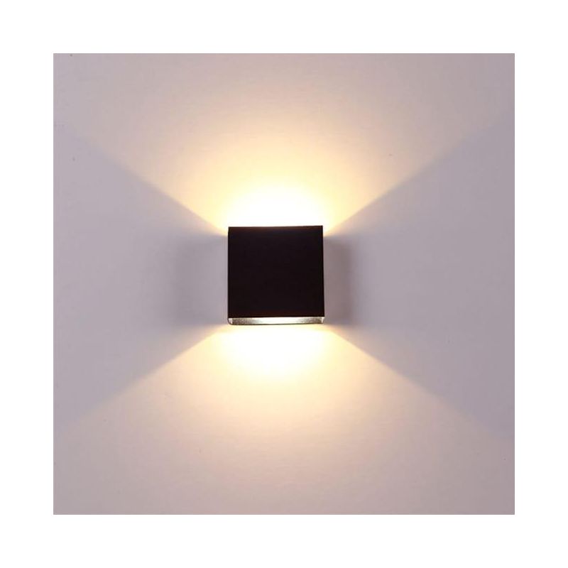 Innovative Multifunktionale Led-wandleuchte Aus Aluminium Für Schlafzimmer, Wohnzimmer, Flur, Warmweißes Schwarzlicht (7 W)