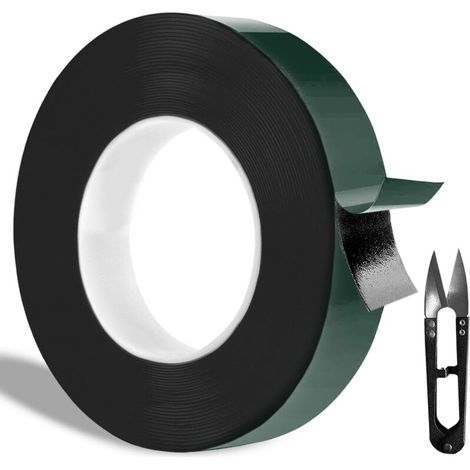 Extra Starkes Doppelseitiges Klebeband, Schwarzes Schaumstoffklebeband Für Dauerhafte Befestigung, Geeignet Für Die Automobilindustrie. Leistungsstarkes, Extra Starkes Doppelseitiges Klebeband (12 Mm