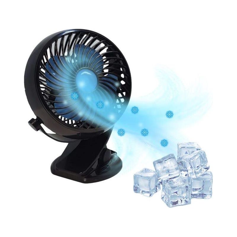 Kabelloser Ventilator Mit 360° Drehbarem Kopf, Einstellbarer Leistung Und Inklusive Usb-ladegerät
