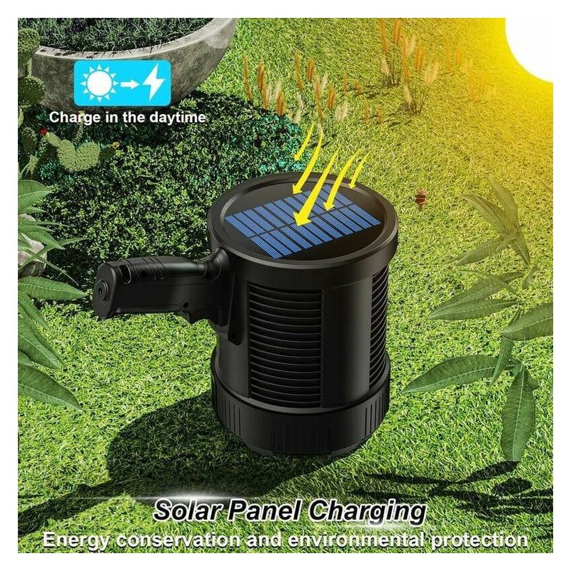 Wiederaufladbarer Led-handprojektor Mit 100.000 Lumen, Großer, Solarbetriebener, Superheller Outdoor-projektor Mit Cob-lampe, 6 Modi, Wasserdicht Nach Ipx5 (schwarz)